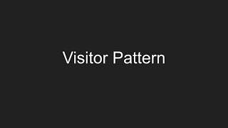 Visitor Pattern