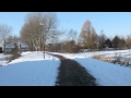 With my Spanish greyhound on a bike tour in the snow の動画、YouTube動画。