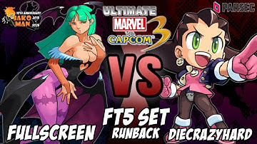 UMVC3 Parsec FT5 Set Runback - FullScreen VS DieCrazyHard