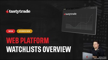 Create and Filter Watchlists | tastytrade Web Platform | Live Demo