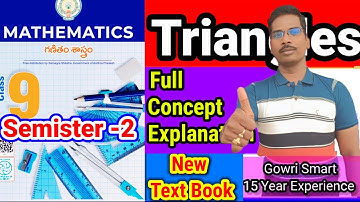 9th Class Maths(2024-25) New Syllabus|| Chapter-7|| Triangles|| Full Concept || Must Watch Video