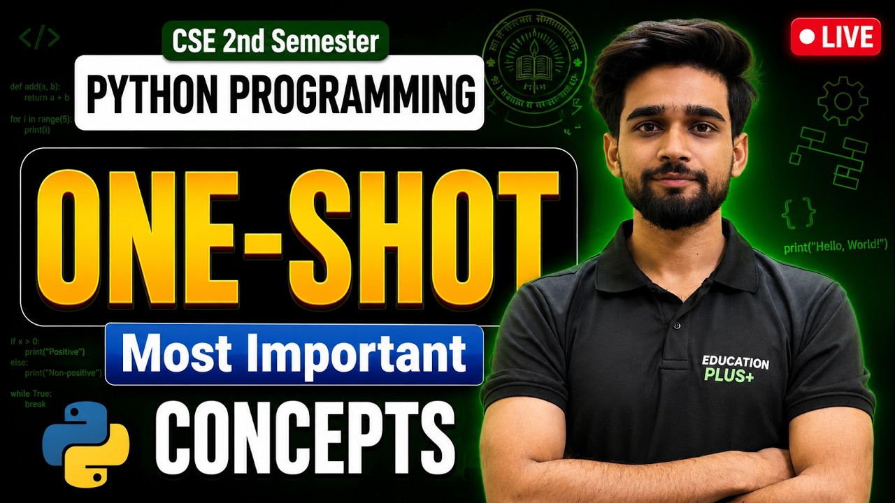 Python Programming | CSE 2nd Semester | Complete Syllabus | BEU-PATNA