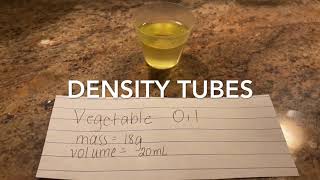 Density Tube Set Up