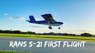 Kathy and Bob Anderson’s Rans S-21 with Viking 150 First Flight