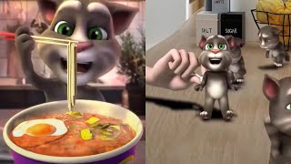 TIK TOK TALKING TOM 🎵 Tom Cat Eats Instant Noodles, battery charger for cat tom, tom cat Dancing by kidsgametv 17,890 views 2 years ago 53 seconds
