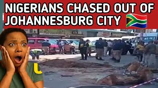 Nigerians, Other Foreigners Removed from Johannesburg City by South African Taxi drivers.  WATCH ..