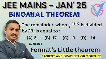 JEE MAINS JAN