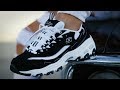 休閒鞋 Skechers D Lites 4 男鞋 黑 白 緩震 老爹鞋 熊貓 記憶鞋墊 product youtube thumbnail