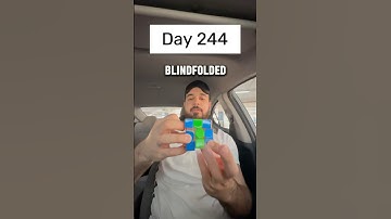 Day 244 of solving the Rubik’s cube blindfolded every single day until I break the National Record.