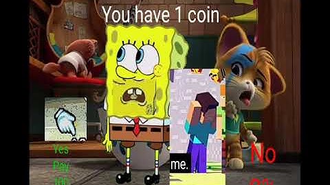 Lampo, Steve and spongebob heroes Nintendo switch bootleg game over