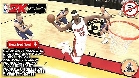 2K23 Updated Roster Offline | No F1VM | HD Graphics | Gameplay | Heat vs Nuggets 2K23