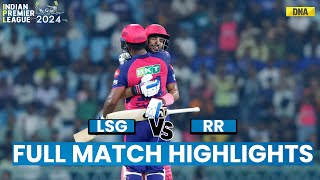 LSG vs RR Live Lucknow Super Giants vs Rajasthan Royals Live Match With Commentary | IPL 2024 Stream