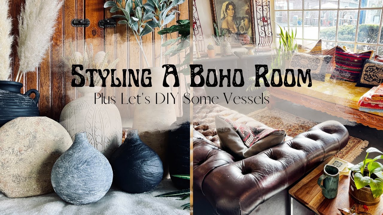 DIY vase for Restoration Hardware vessel dupes. Peek at the new boho
