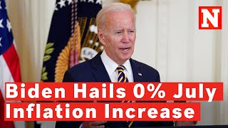 Biden Hails 0% Inflation Increase In July: 'A Chance To Make Progress'