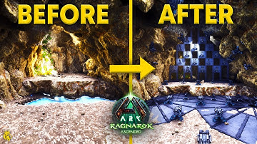 1MAN, 3MAN, 6MAN Caves W FULL Base Designs on RAGNAROK ASCENDED | ARK: Survival Ascended