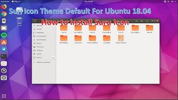 How to install Suru Icon Theme on Ubuntu 18.04