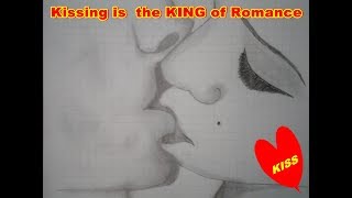 Romantic Couple Kissing (Sketch by pencil) Romantic Couple Kissing (Sketch by pencil)