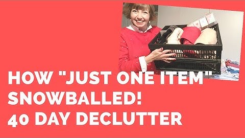 How "Just one item" can snowball! 40 Day Declutter Challenge (Flylady Zone 1) Day 8