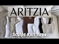 ARITZIA SCULPT KNIT TANK | review, try on, comparison (7 styles)