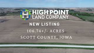 For Sale in Scott County, Iowa!! 106.74+/- Acres