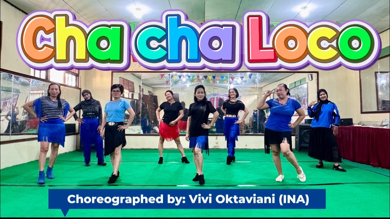 Cha Cha Loco || Line Dance || Level: Beginner || Choreo: Vivi Oktaviani ( INA) #linedance 
