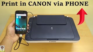 Print in CANON Printers using OTG from Android Phone | How to Print using OTG - Explanation in HINDI