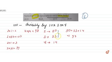 Numbers from 1 to 100 which are neither divisible by 2 nor by 3 nor by 7.