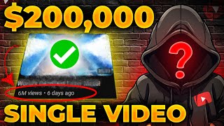 How he made $200K with 1 video on faceless youtube channel😱