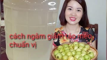 Cách làm giấm táo mèo chuẩn vị / giấm táo mèo uống giảm cân...