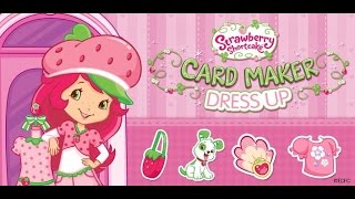 Strawberry Shortcake Card Maker Dress Up Part 1 - iPad app demo for kids - Ellie screenshot 1
