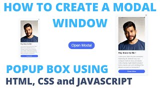 How to create a modal (Popup box) using HTML, CSS and JavaScript in 2022