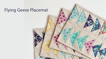 Flying Geese Placemat | Quilt Block | Mini Quilt Easy Way