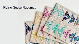 Flying Geese Placemat Quilt Block Mini Quilt Easy Way
