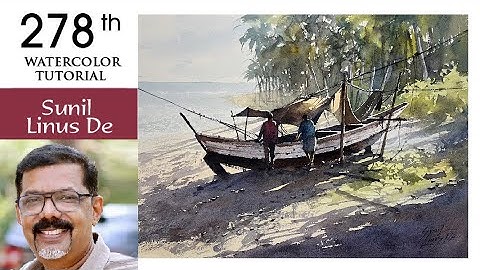 Painting Dreamy Seascapes with Watercolor | Simple water color TRICKS to improve your Seascapes