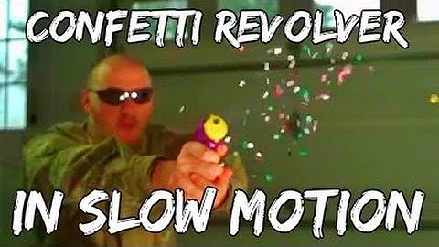 Confetti Revolver Shooting in Slow Motion | Slow Mo Lab