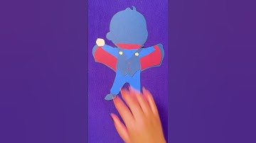 DIY Vampire Paper Craft 🧛 Spooky Fun for Halloween! #cocomelon #costume #spooky