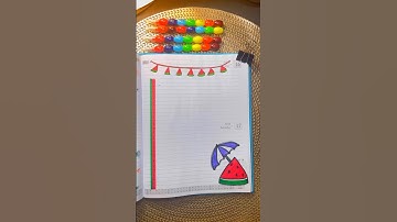 Watermelon border ideas #borderpattern #border #assignment #shorts @Cardsmaize
