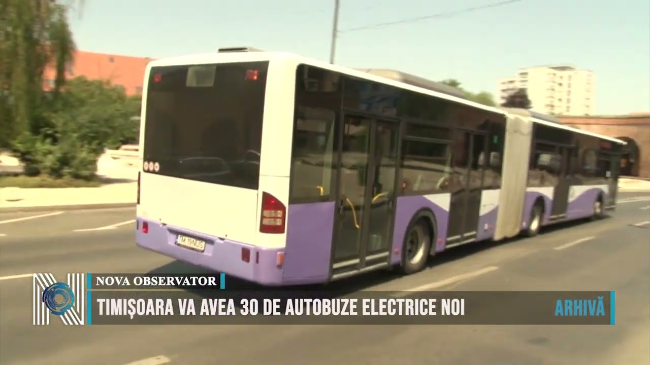 Timișoara va avea 30 de autobuze electrice noi