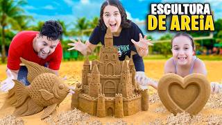 QUEM FEZ A MELHOR ARTE NA AREiA ? * Papai, Toia ou Ana ?