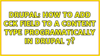 Drupal: How to add cck field to a content type Programatically in drupal 7?