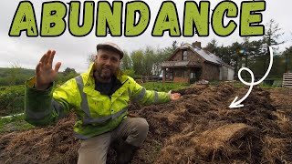 Creating ABUNDANCE on the homestead (Potatoes, Framing and up cycling)