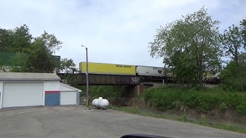 #9627 CSX W053-20 Weed Spreyer & NS 202 Intermodal train