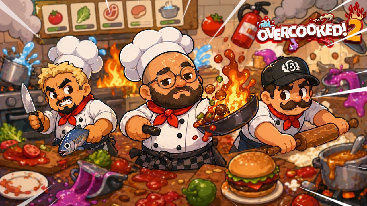 PESADELO NA COZINHA VERSÃO STREAMERS| OVERCOOKED 2
