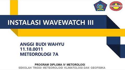 Instalasi WAVEWATCH III