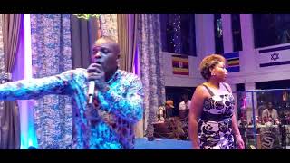 Kano Kapya Pr. Meddy Buyondo And Wife During The Thanks Giving Service -- Fresh Fire Kireka