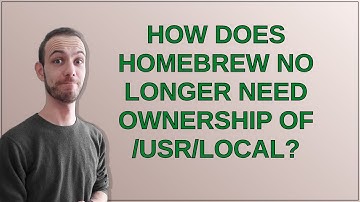 Apple: How does Homebrew no longer need ownership of /usr/local?
