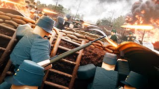 BIGGEST ever ROBLOX WW1 Trench Warfare Simulation in NEW Roblox Entrenched Update