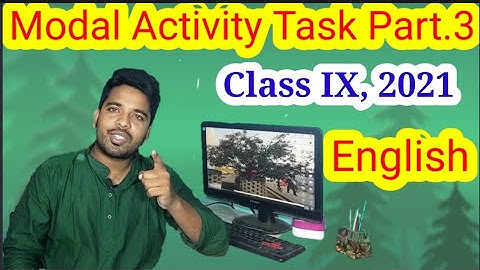 ☀️Class IX Model Activity Task 2021 for English Part 3 by Md Soyeb