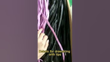 Drawstring with metal tips