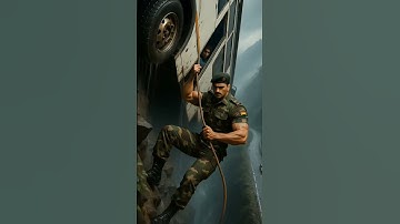 Indian Army Soldier saved Bus from falling into valley🚌 #ai​ #army​